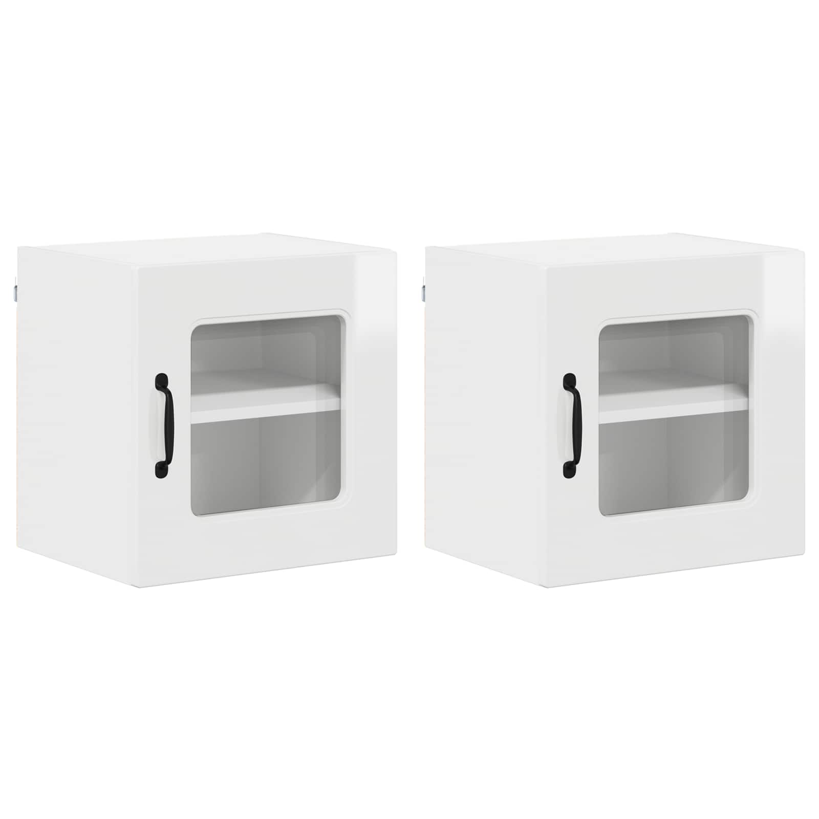 Kitchen Cabinet Kalmar 2 pcs High Gloss White 40 x 31 x 40 cm