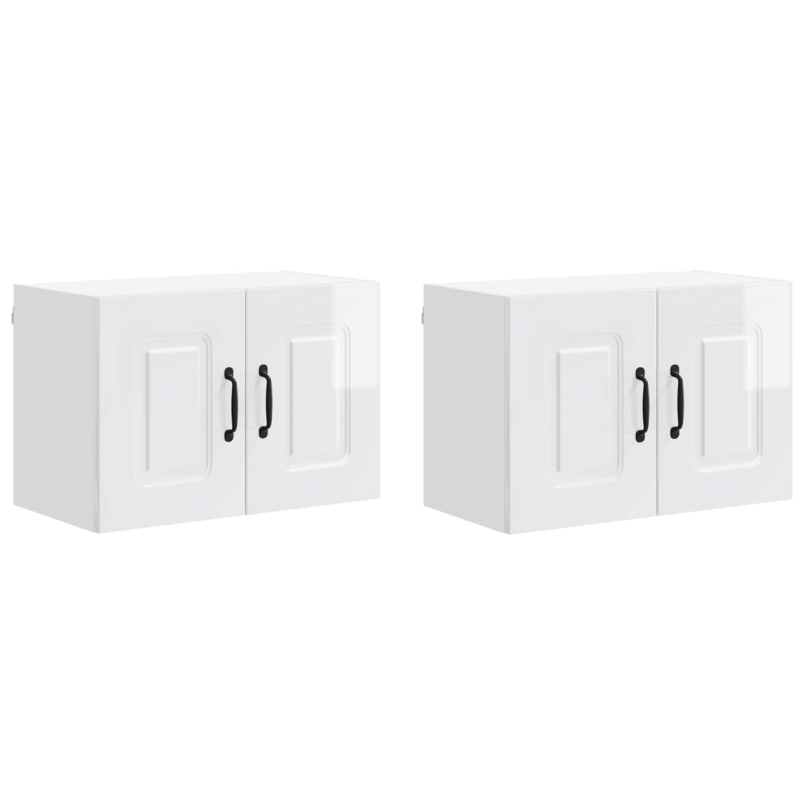 Kitchen Cabinet Kalmar 2 pcs High Gloss White 60 x 31 x 40 cm