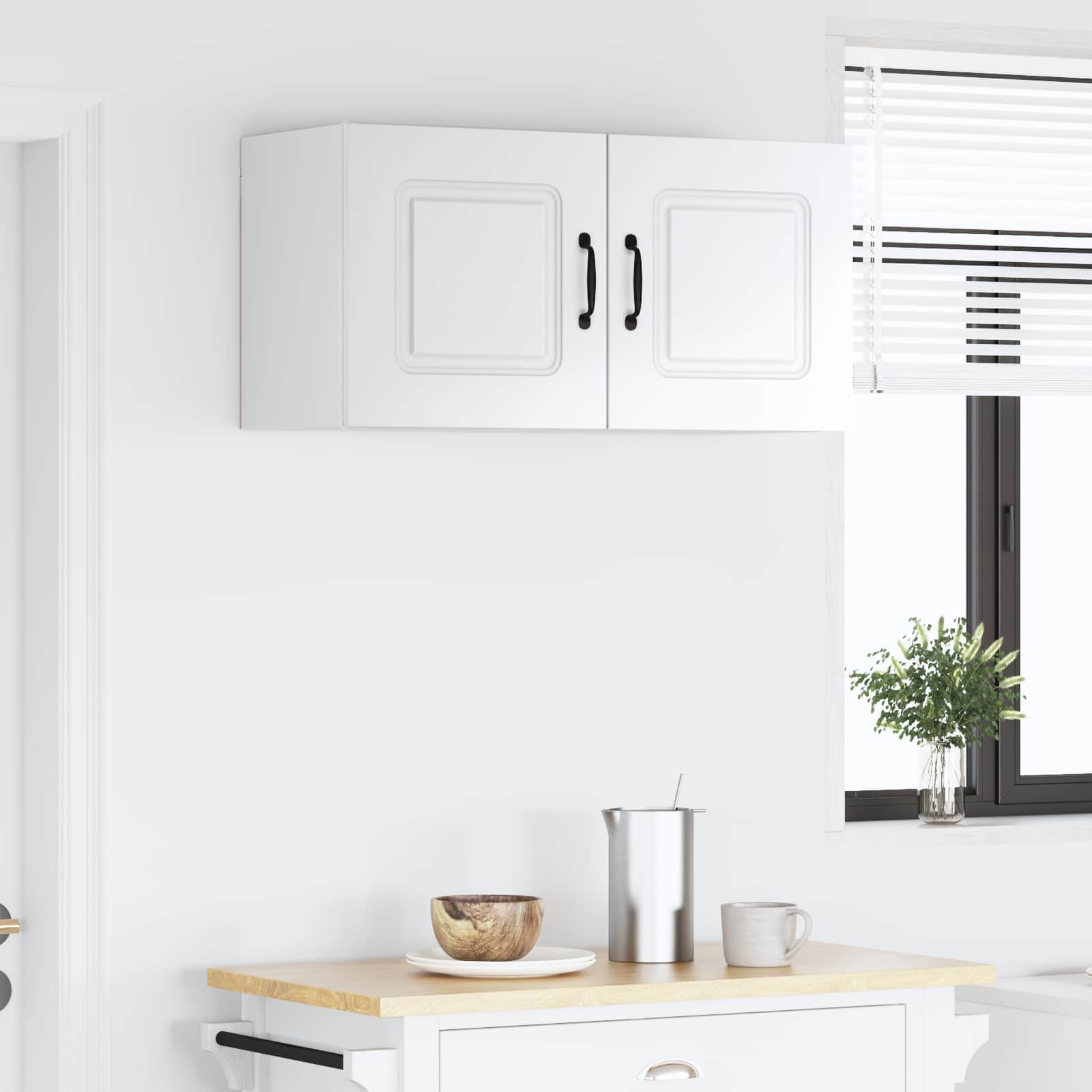 Kitchen Cabinet Kalmar High Gloss White 80 x 31 x 40 cm