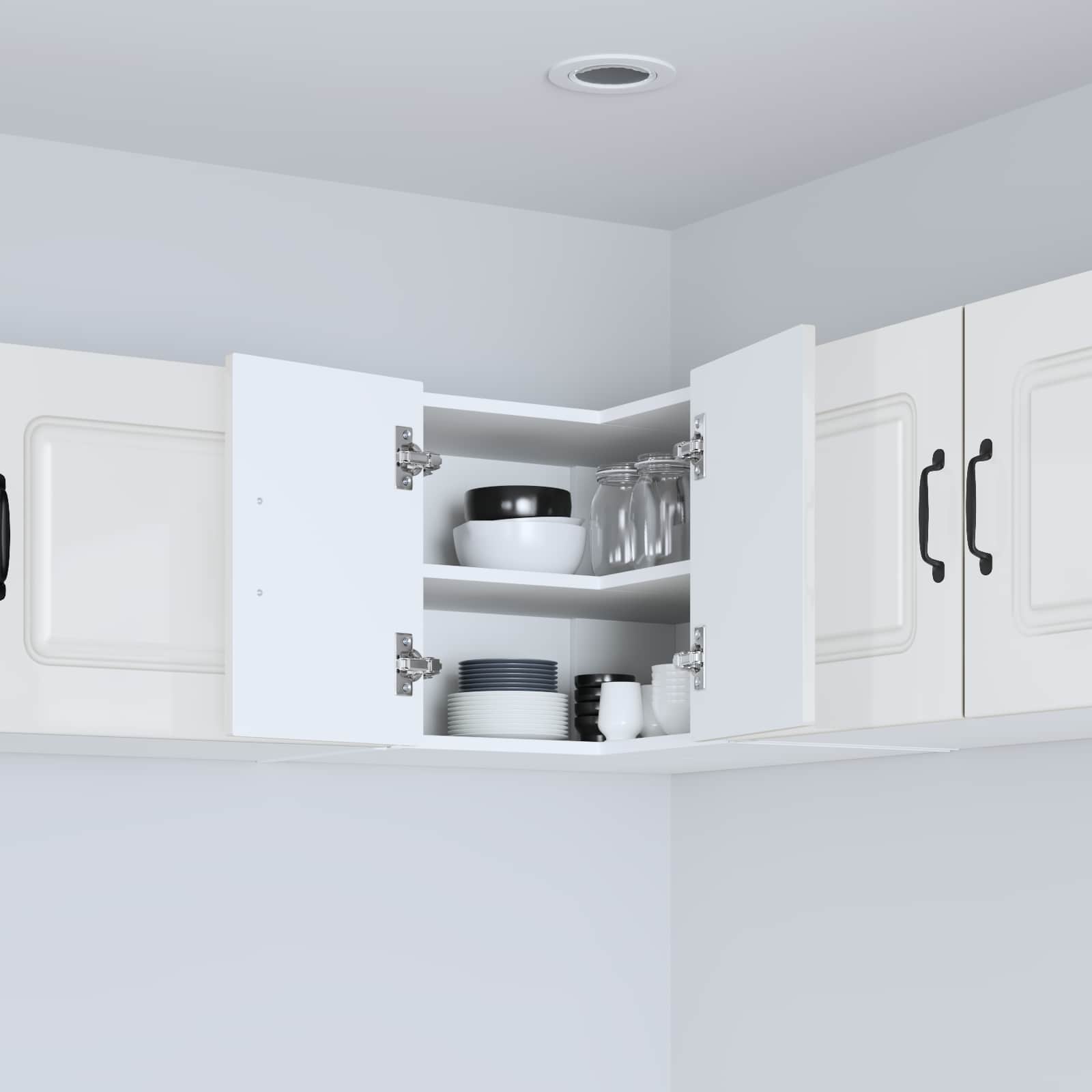 Kitchen Cabinet Kalmar High Gloss White 57 x 57 x 40 cm