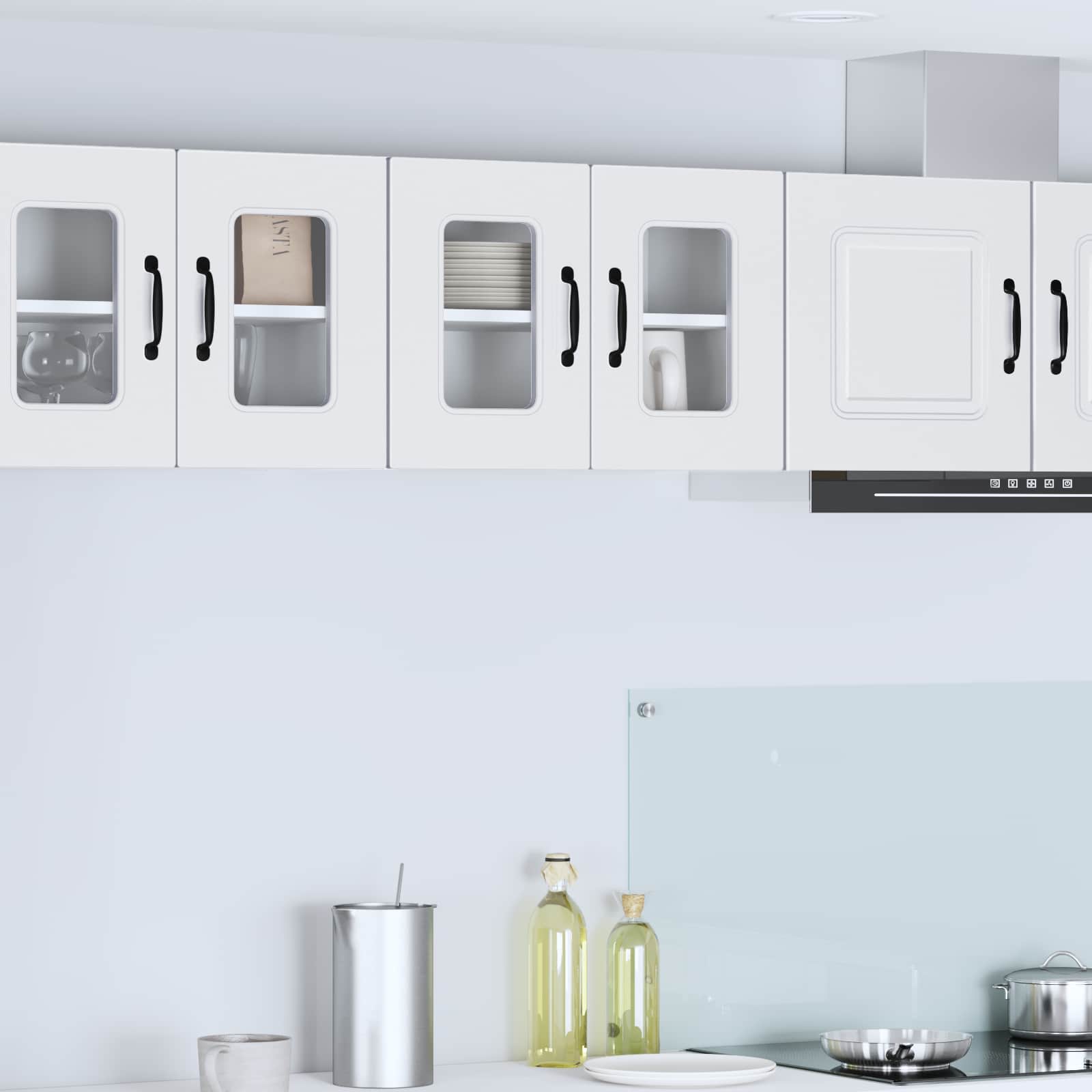 Dishwasher Panel Kalmar 2 pcs White Engineered Wood