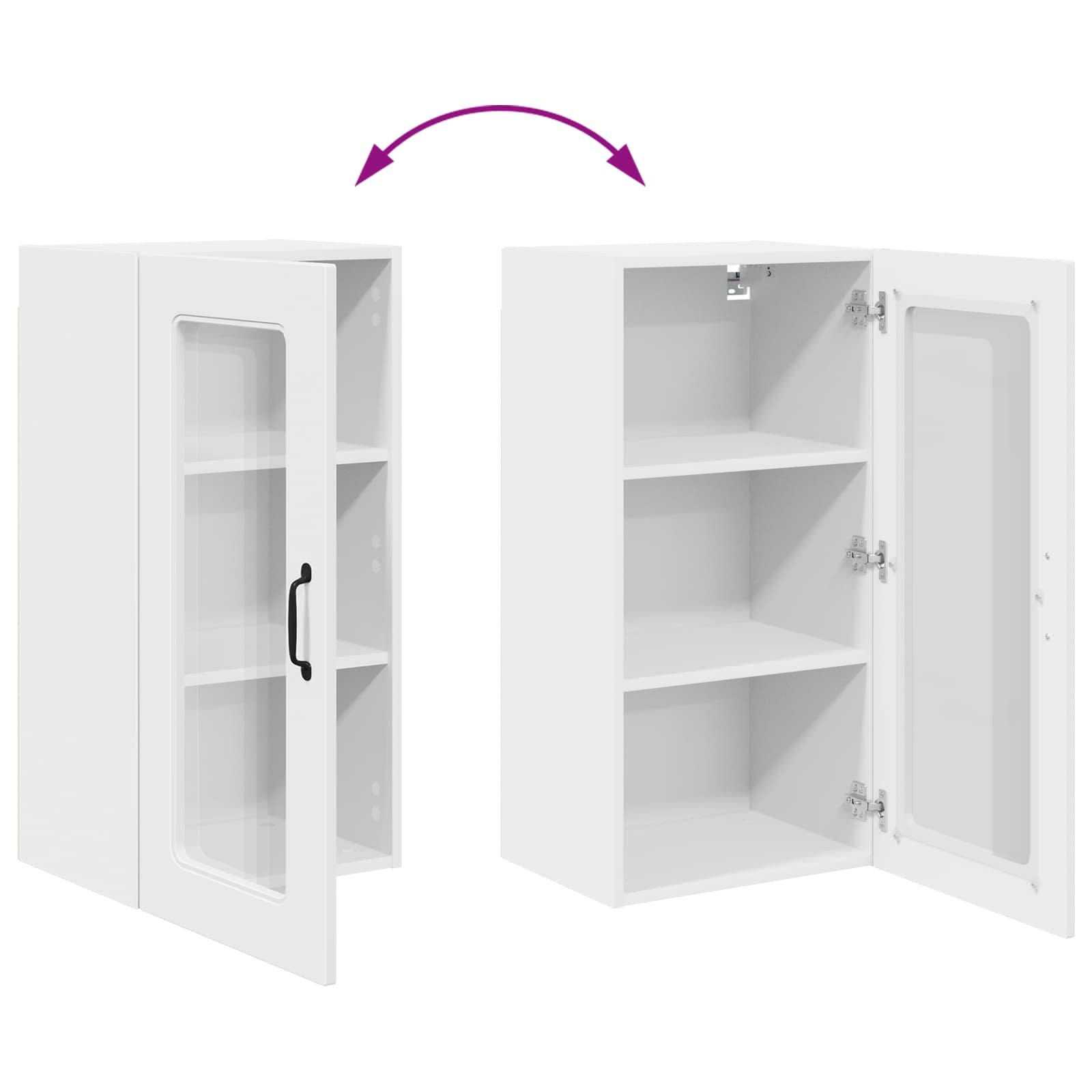 Dishwasher Panel Kalmar White 40 x 31 x 80 cm Engineered Wood