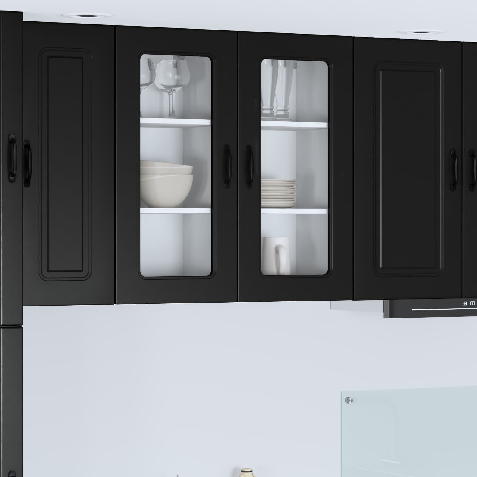 Kitchen Cabinet Kalmar Black 40 x 31 x 80 cm Engineered Wood