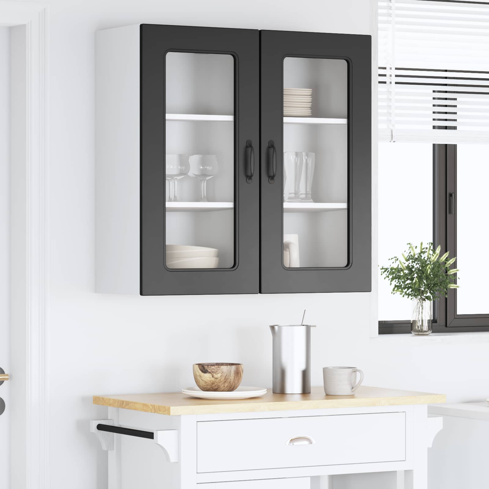 Dishwasher Panel Kalmar 2 pcs Black 40 x 31 x 80 cm