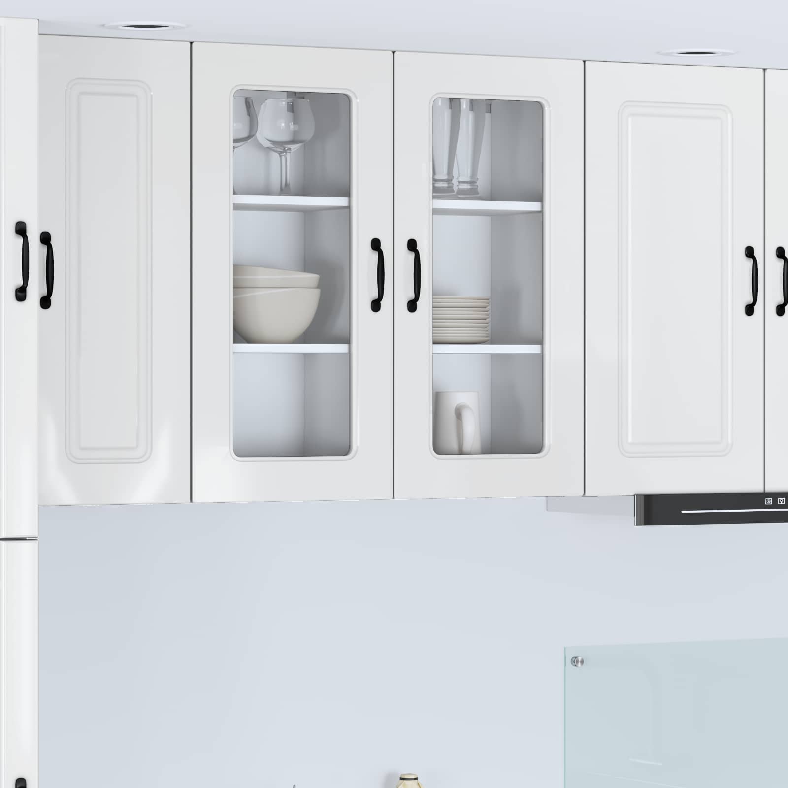 Dishwasher Panel Kalmar High Gloss White 40 x 31 x 80 cm