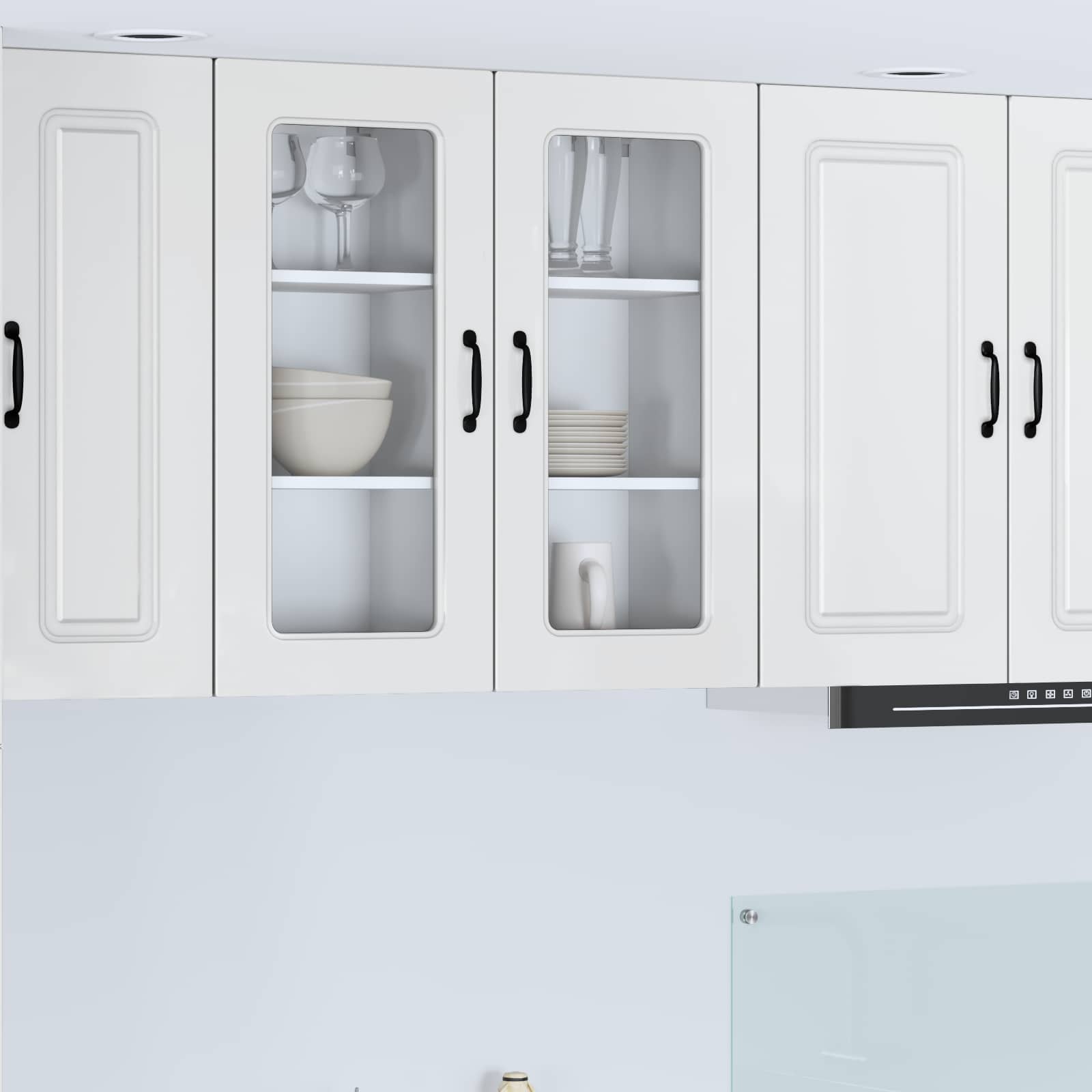 Dishwasher Panel Kalmar High Gloss White 40 x 31 x 80 cm