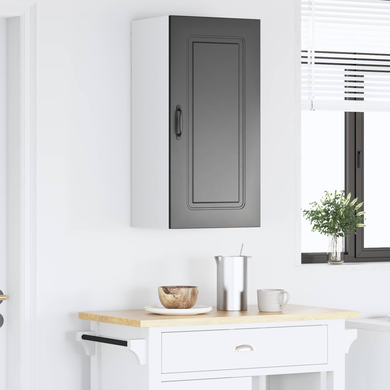 Kitchen Cabinet Kalmar Black 40 x 31 x 80 cm Engineered Wood