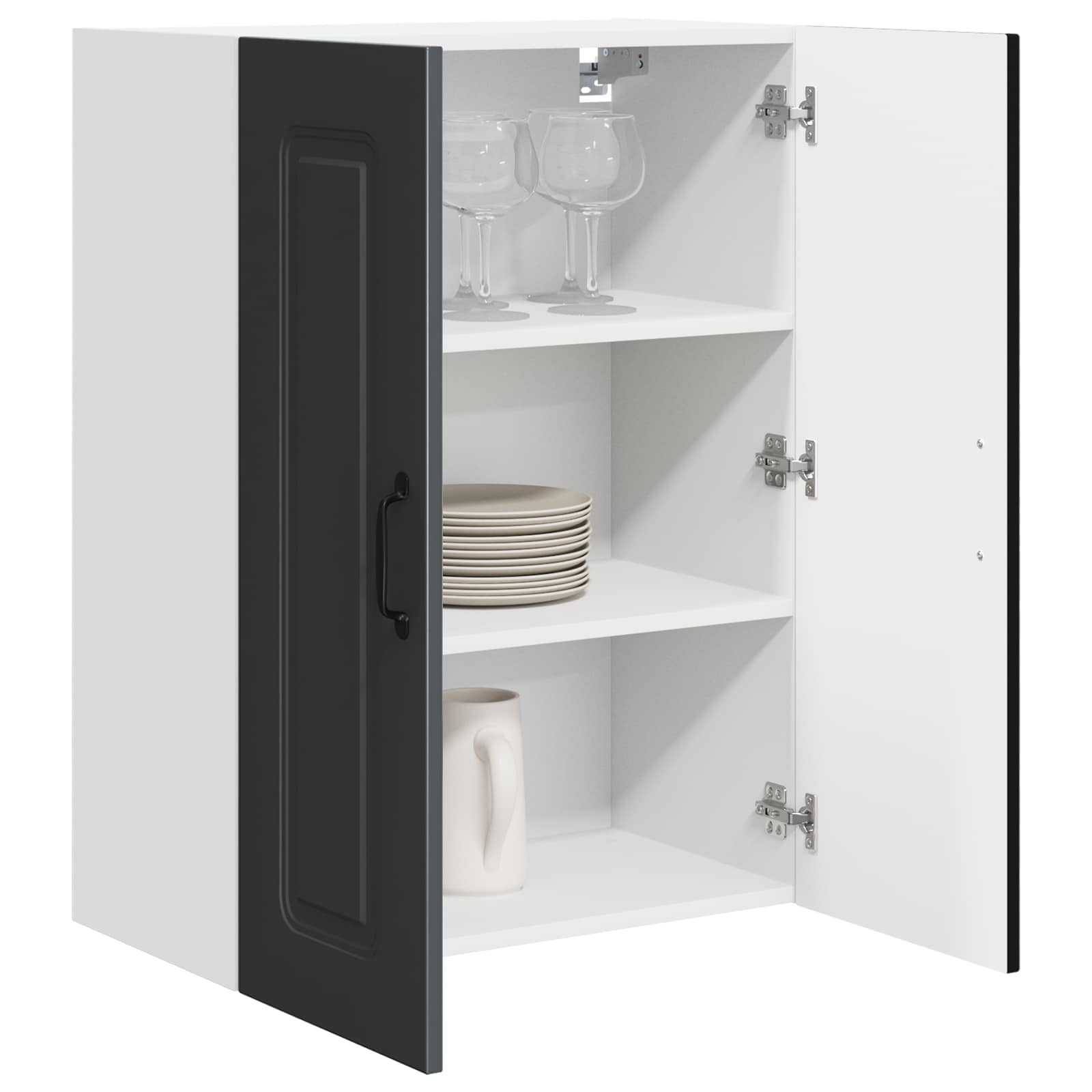 Kitchen Cabinet Kalmar Black 60 x 31 x 80 cm Engineered Wood