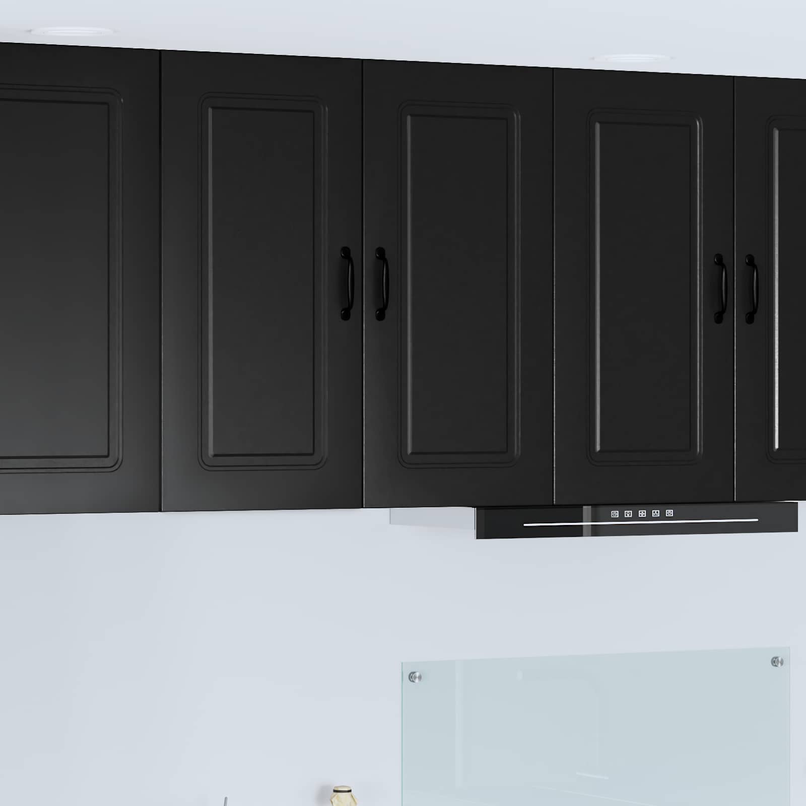 Dishwasher Panel Kalmar Black 80 x 31 x 80 cm Engineered Wood