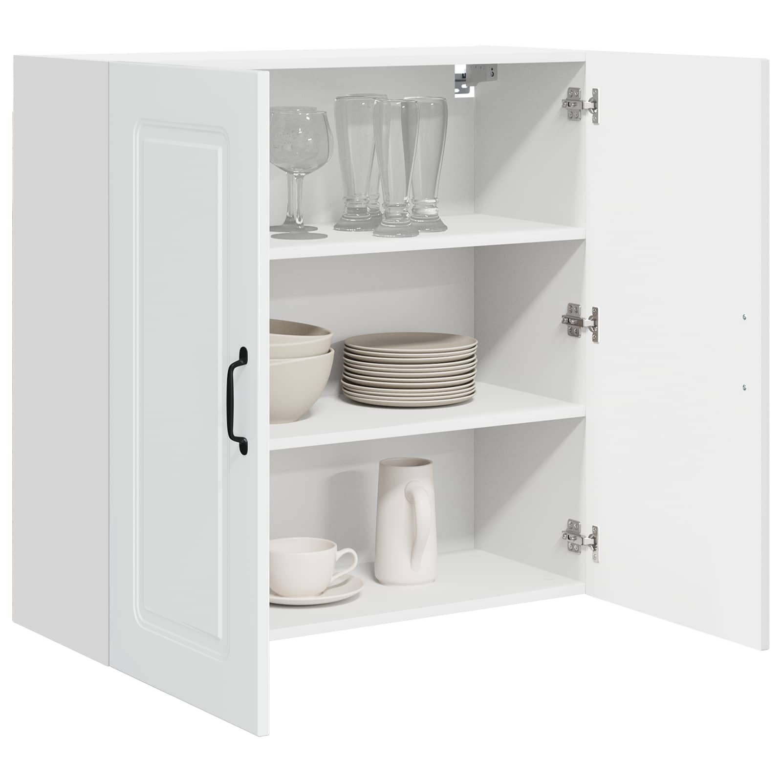 Kitchen Cabinet Kalmar High Gloss White 80 x 31 x 80 cm