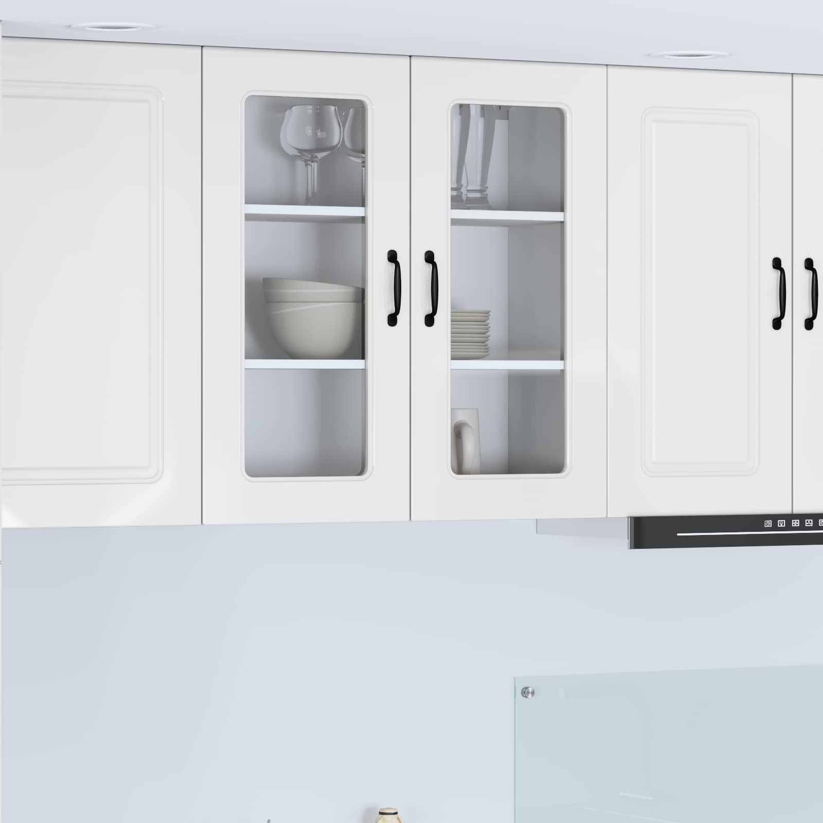 Kitchen Cabinet Kalmar High Gloss White 80 x 31 x 80 cm