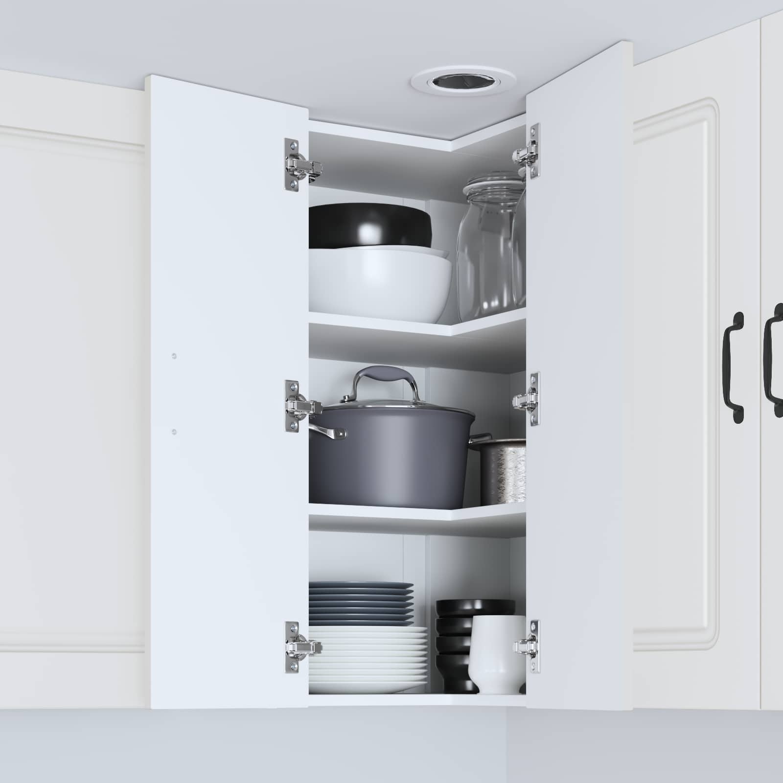 Kitchen Cabinet Kalmar White 57 x 57 x 80 cm Engineered Wood