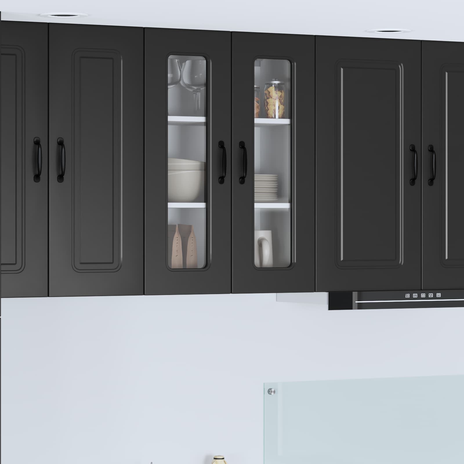 Kitchen Cabinet Kalmar Black 60 x 31 x 80 cm Engineered Wood