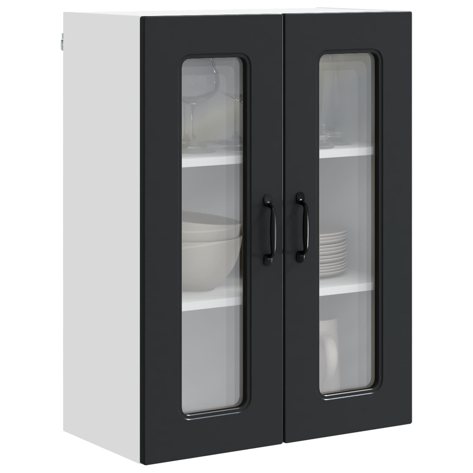 Kitchen Cabinet Kalmar Black 60 x 31 x 80 cm Engineered Wood