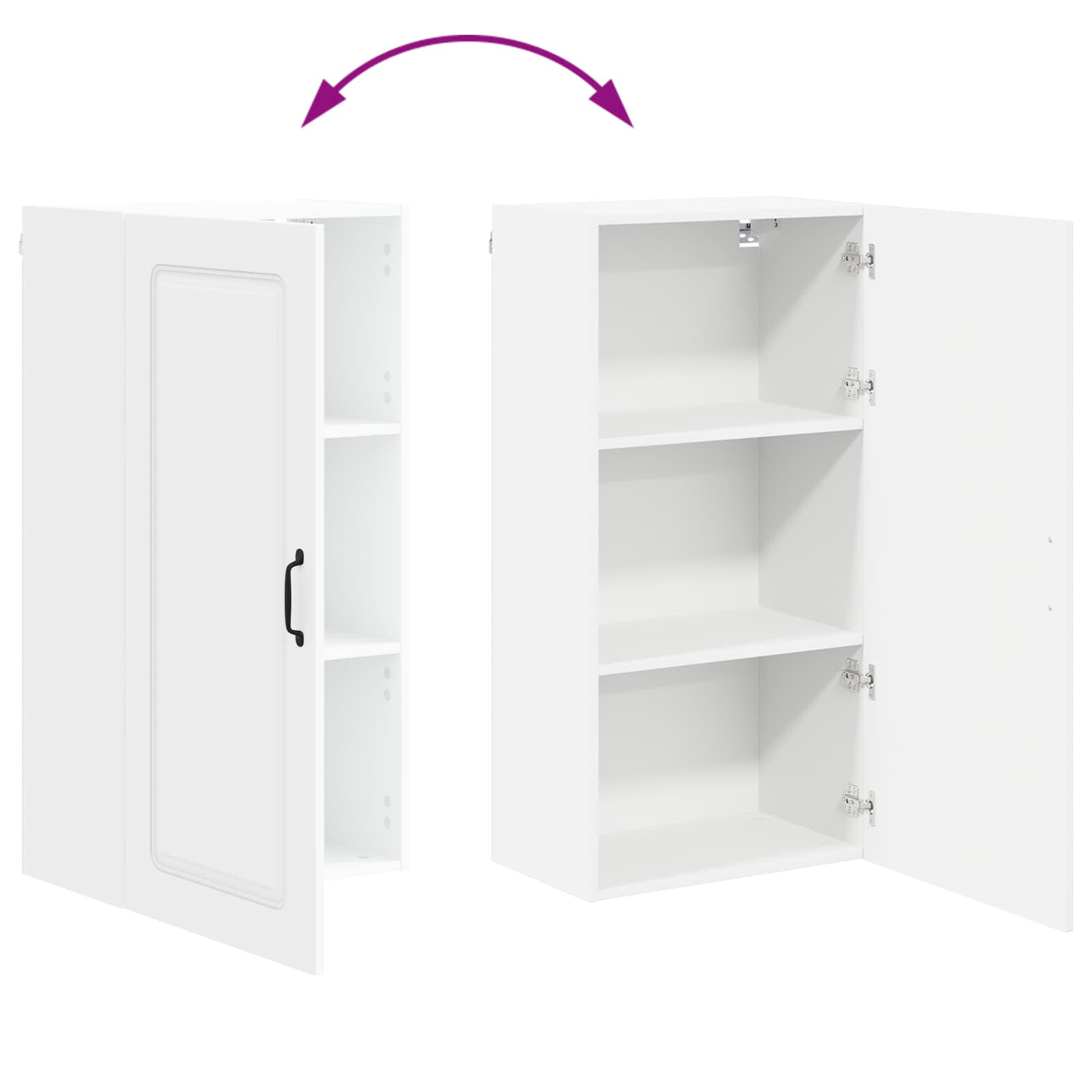 Dishwasher Panel Kalmar White 50 x 31 x 100 cm Engineered Wood