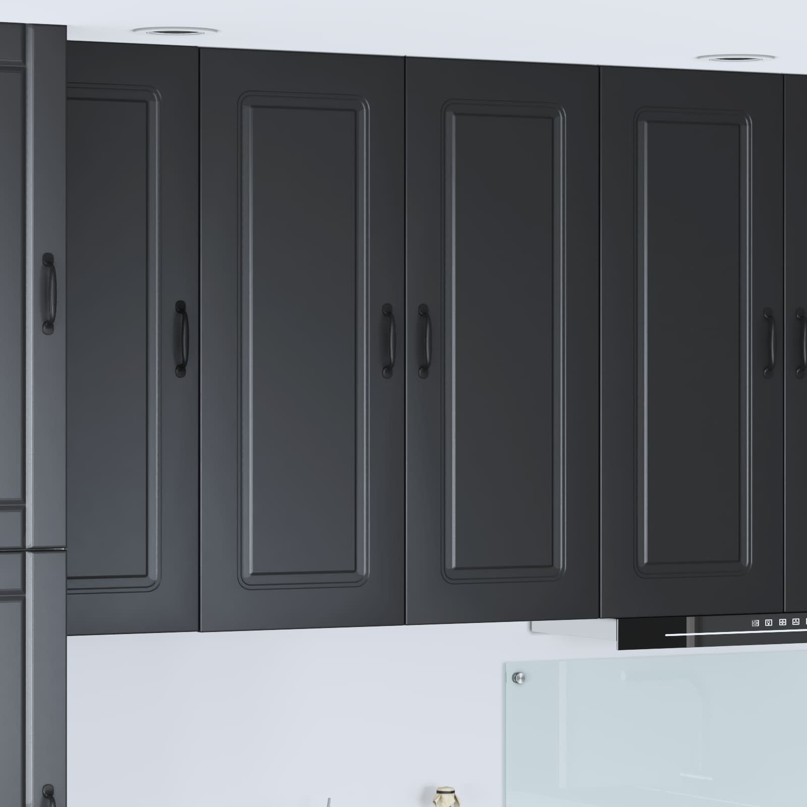 Kitchen Cabinet Kalmar Black 80 x 31 x 100 cm Engineered Wood