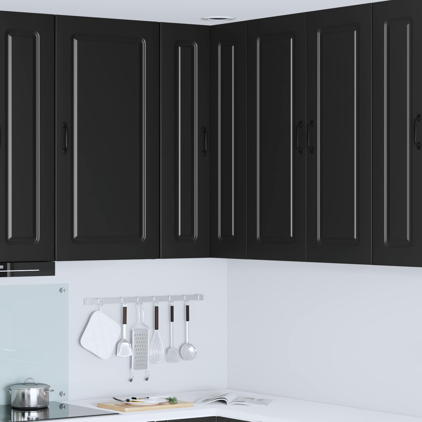 Dishwasher Panel Kalmar Black 57 x 57 x 100 cm Engineered Wood