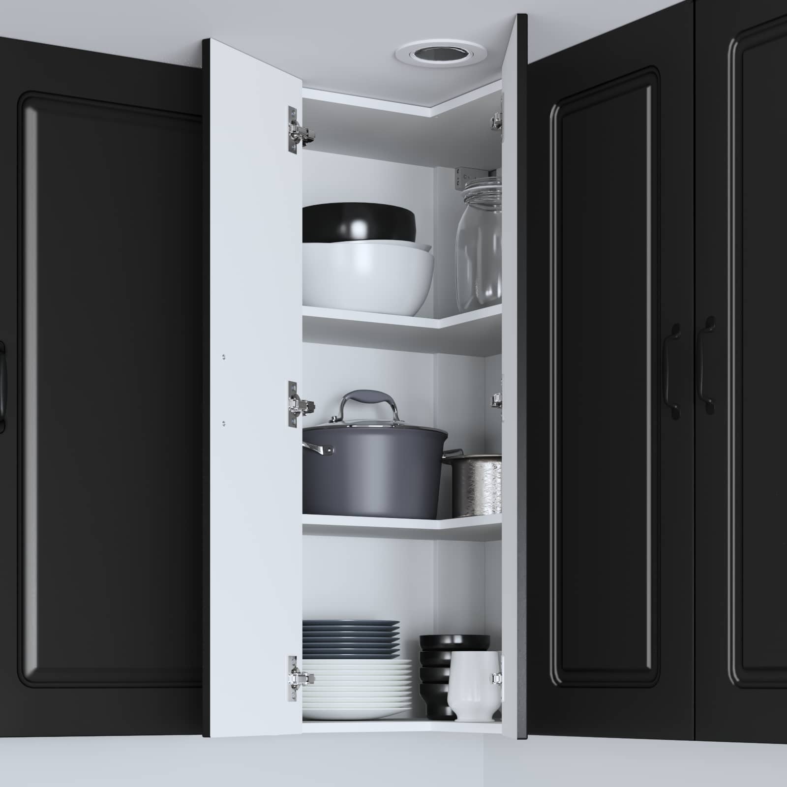 Dishwasher Panel Kalmar Black 57 x 57 x 100 cm Engineered Wood