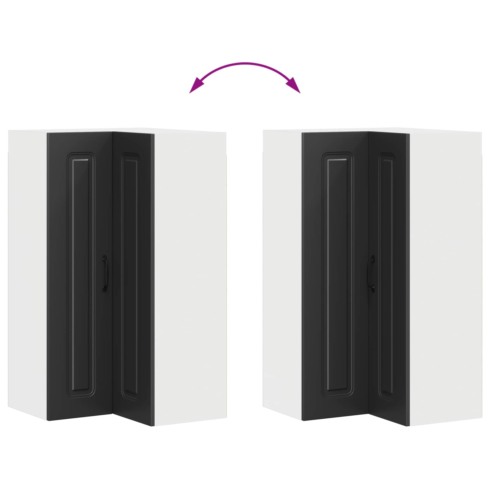 Dishwasher Panel Kalmar Black 57 x 57 x 100 cm Engineered Wood