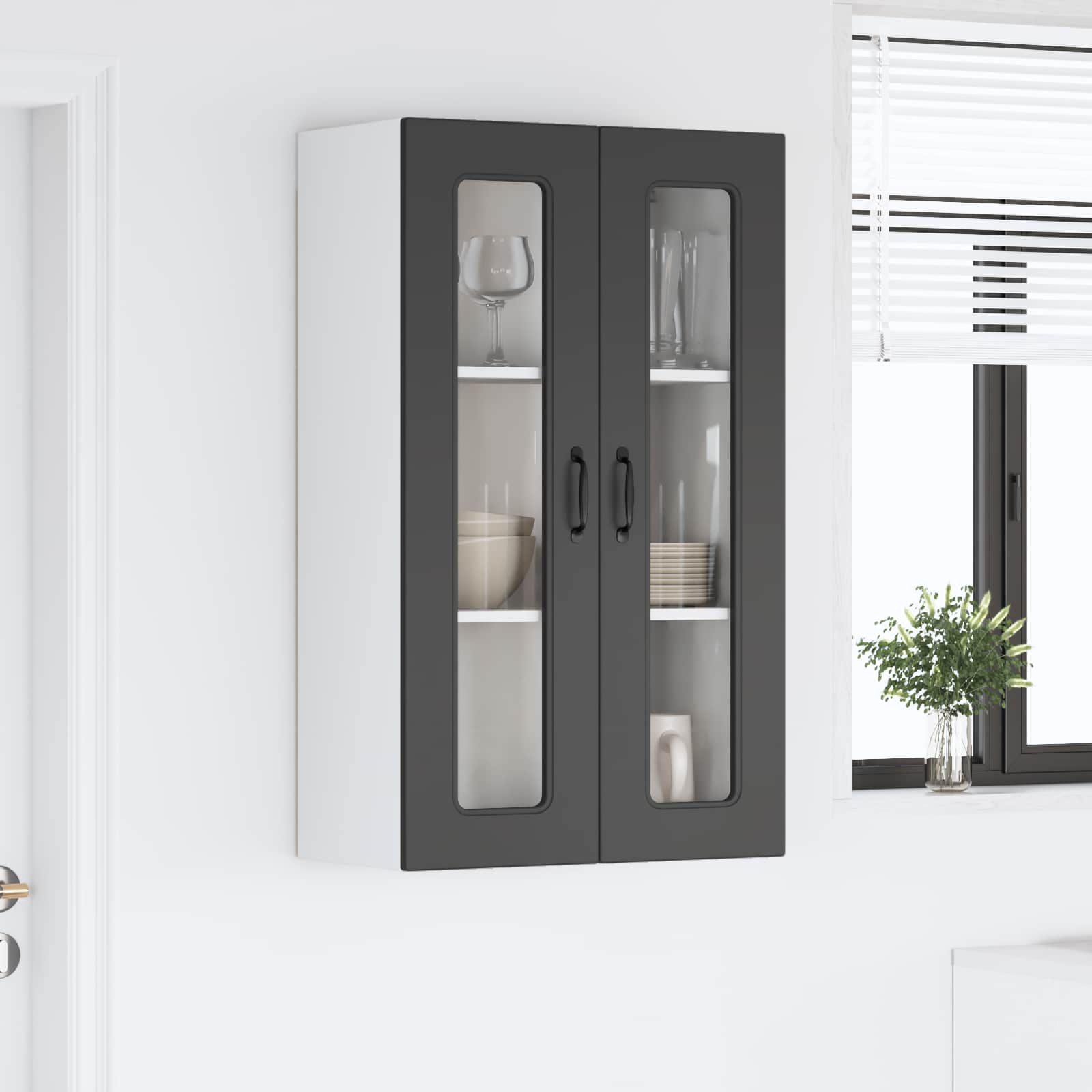 Kitchen Cabinet Kalmar Black 60 x 31 x 100 cm Engineered Wood