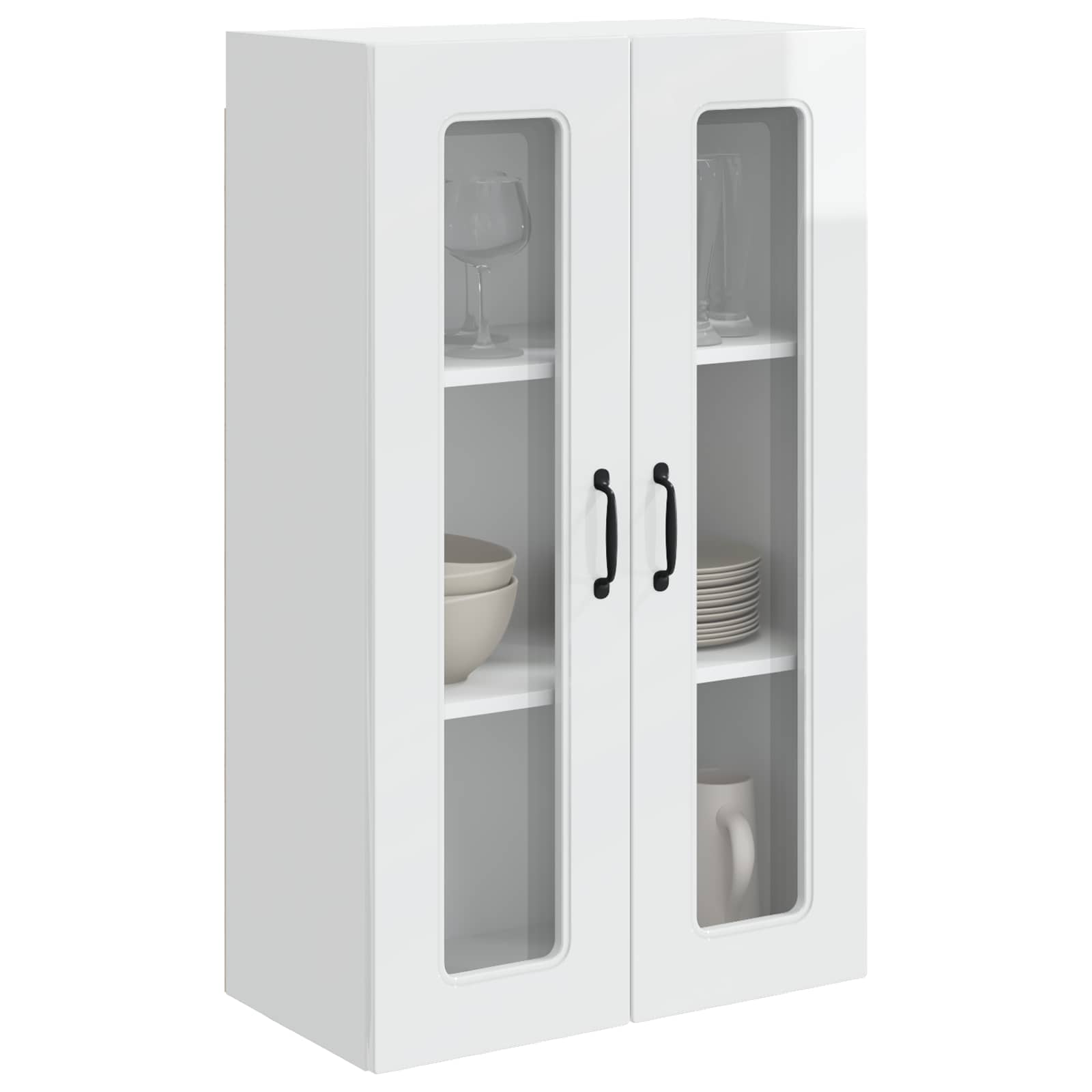 Kitchen Cabinet Kalmar High Gloss White 60 x 31 x 100 cm