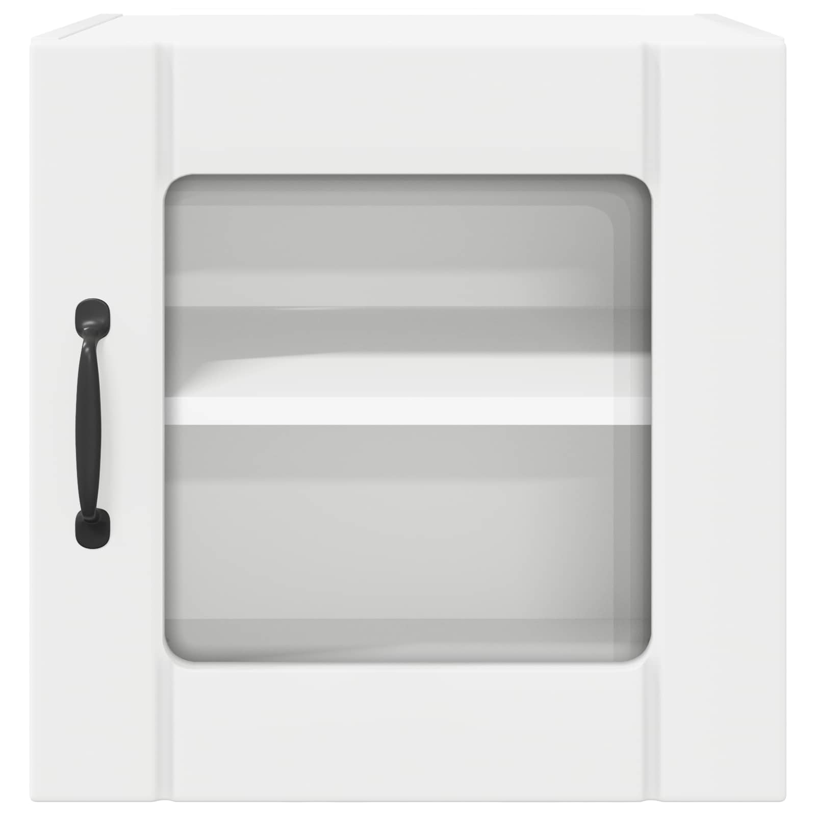 Wall Glass Cabinet LUCCA White 40 x 31 x 40 cm Engineered Wood