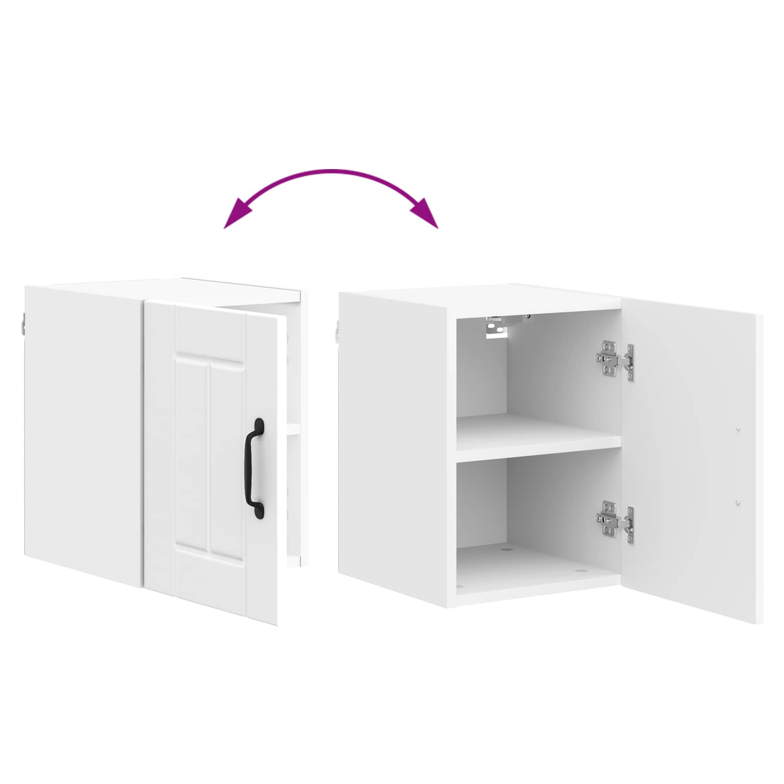 Wall Cabinet LUCCA White 30 x 31 x 40 cm Engineered Wood