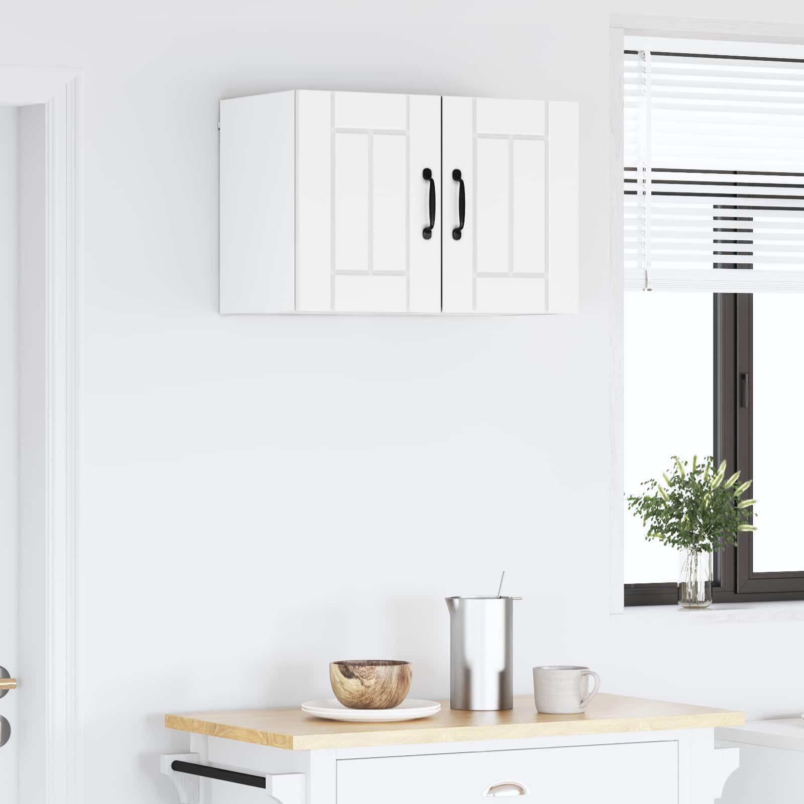 Wall Cabinet LUCCA 2 pcs White 30 x 31 x 40 cm Engineered Wood