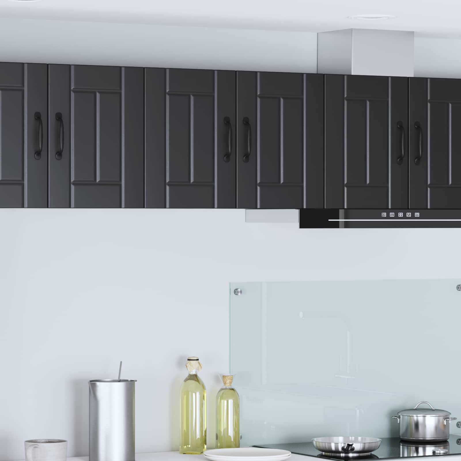 Wall Cabinet LUCCA 2 pcs Black 30 x 31 x 40 cm Engineered Wood