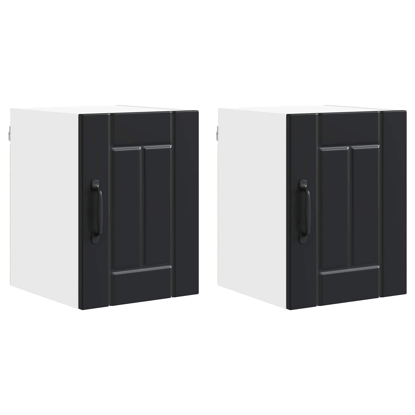 Wall Cabinet LUCCA 2 pcs Black 30 x 31 x 40 cm Engineered Wood