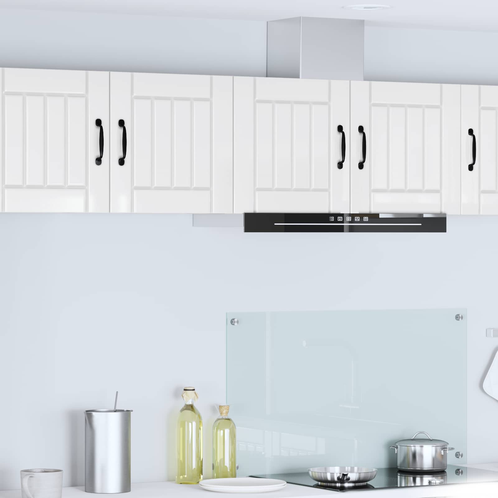 Wall Cabinet LUCCA 2 pcs High Gloss White 40 x 31 x 40 cm