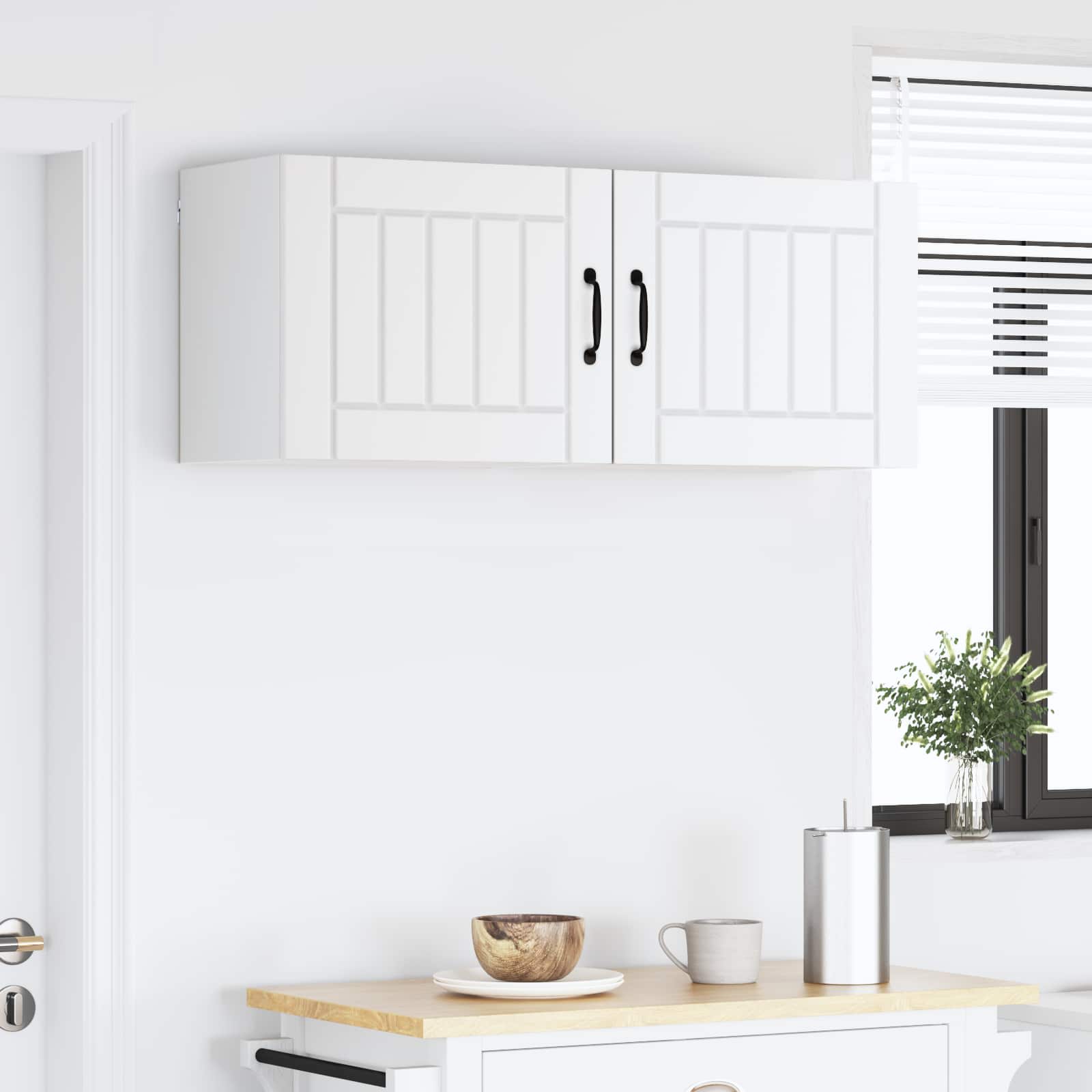 Wall Cabinet LUCCA 2 pcs White 50 x 31 x 40 cm Engineered Wood