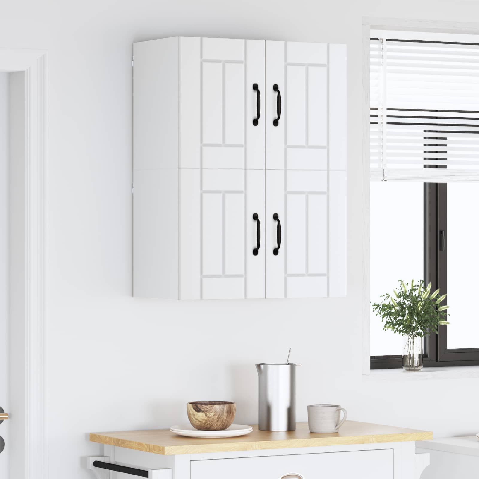 Kitchen Cabinet 2 pcs White 60 x 31 x 40 cm Engineered Wood