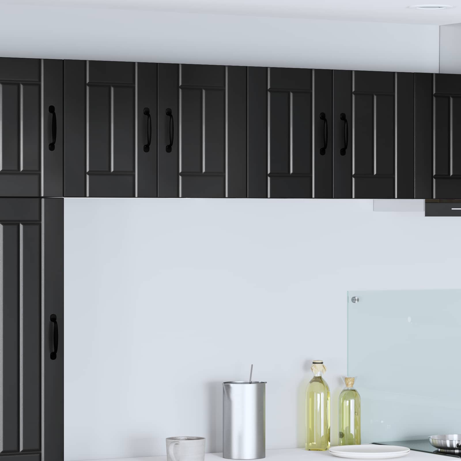 Kitchen Wall Cabinet Black 60 x 31 x 40 cm Engineered Wood