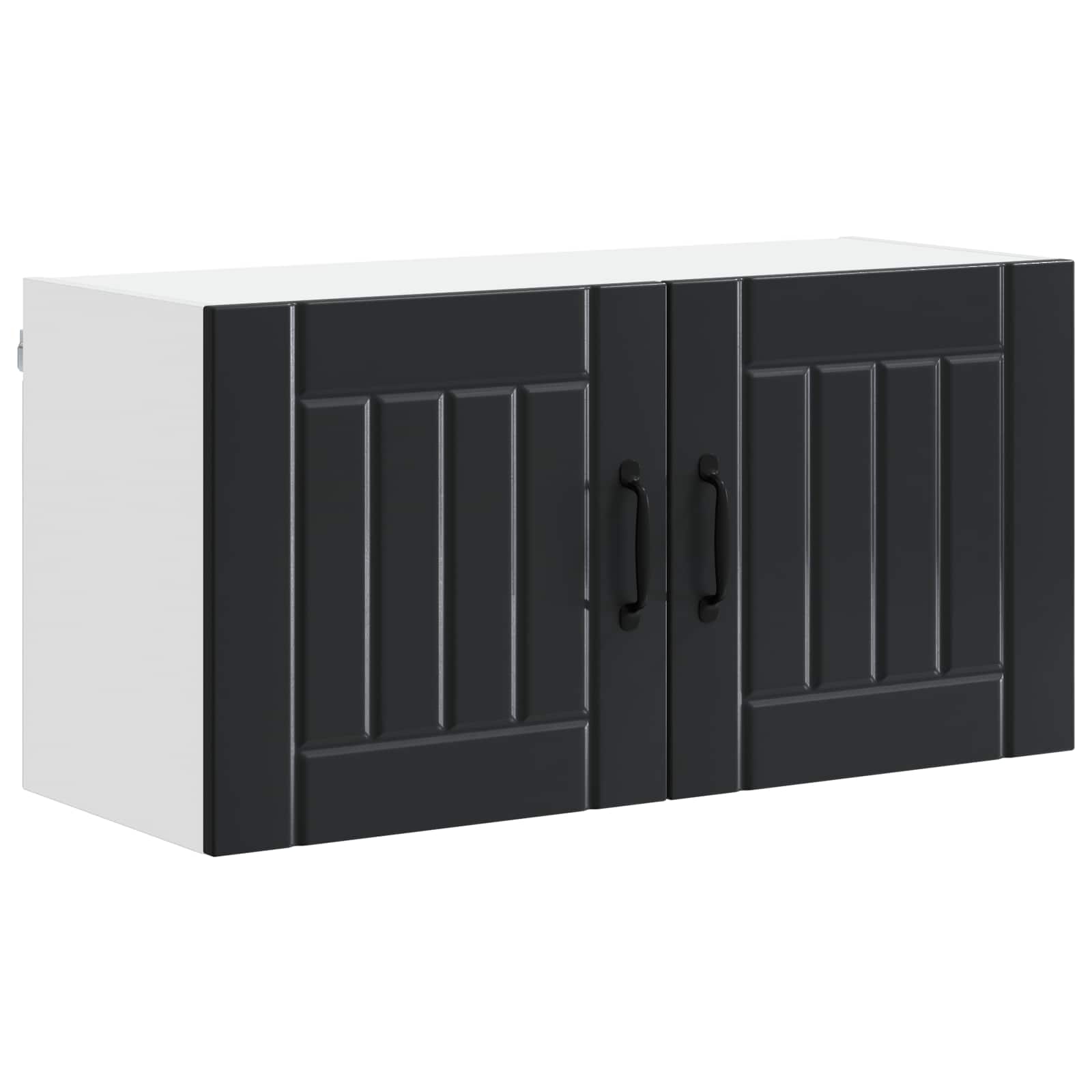 Wall Cabinet LUCCA Black 80 x 31 x 40 cm Engineered Wood