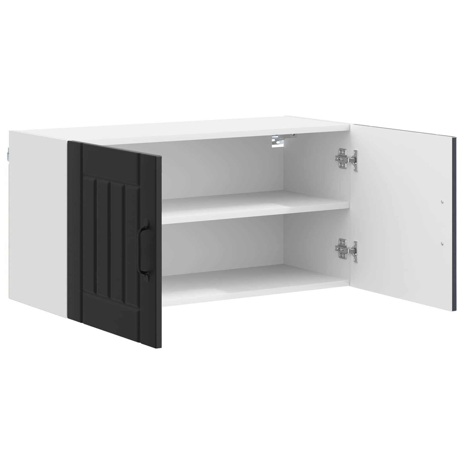 Wall Cabinet LUCCA Black 80 x 31 x 40 cm Engineered Wood