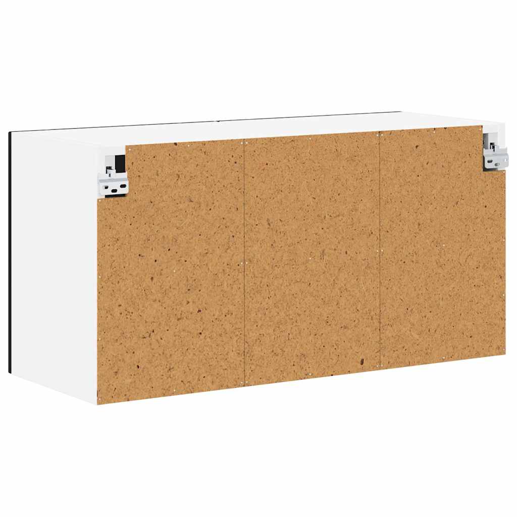 Wall Cabinet LUCCA Black 80 x 31 x 40 cm Engineered Wood