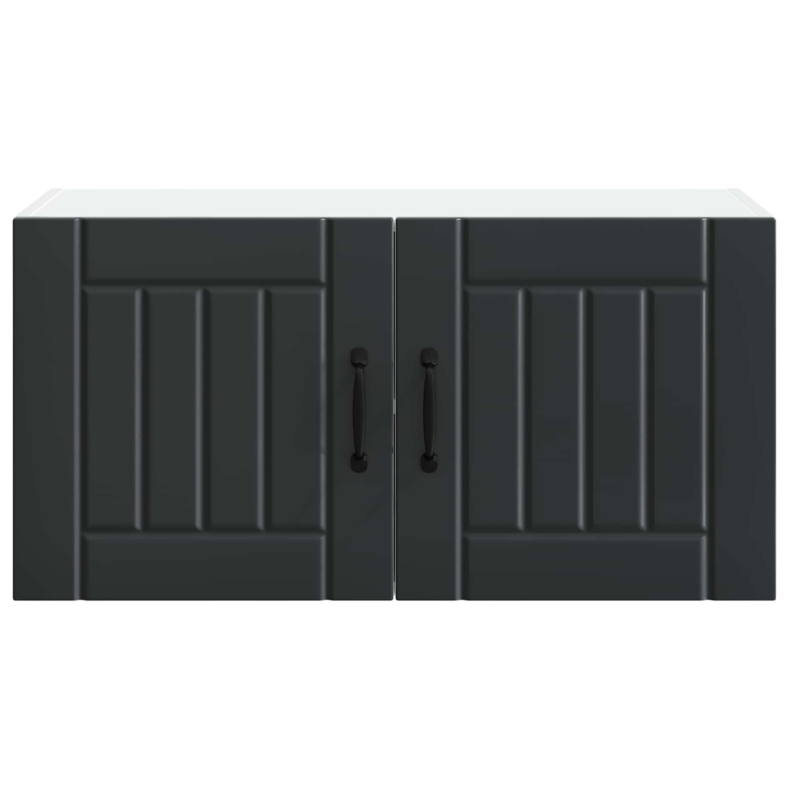 Wall Cabinet LUCCA Black 80 x 31 x 40 cm Engineered Wood