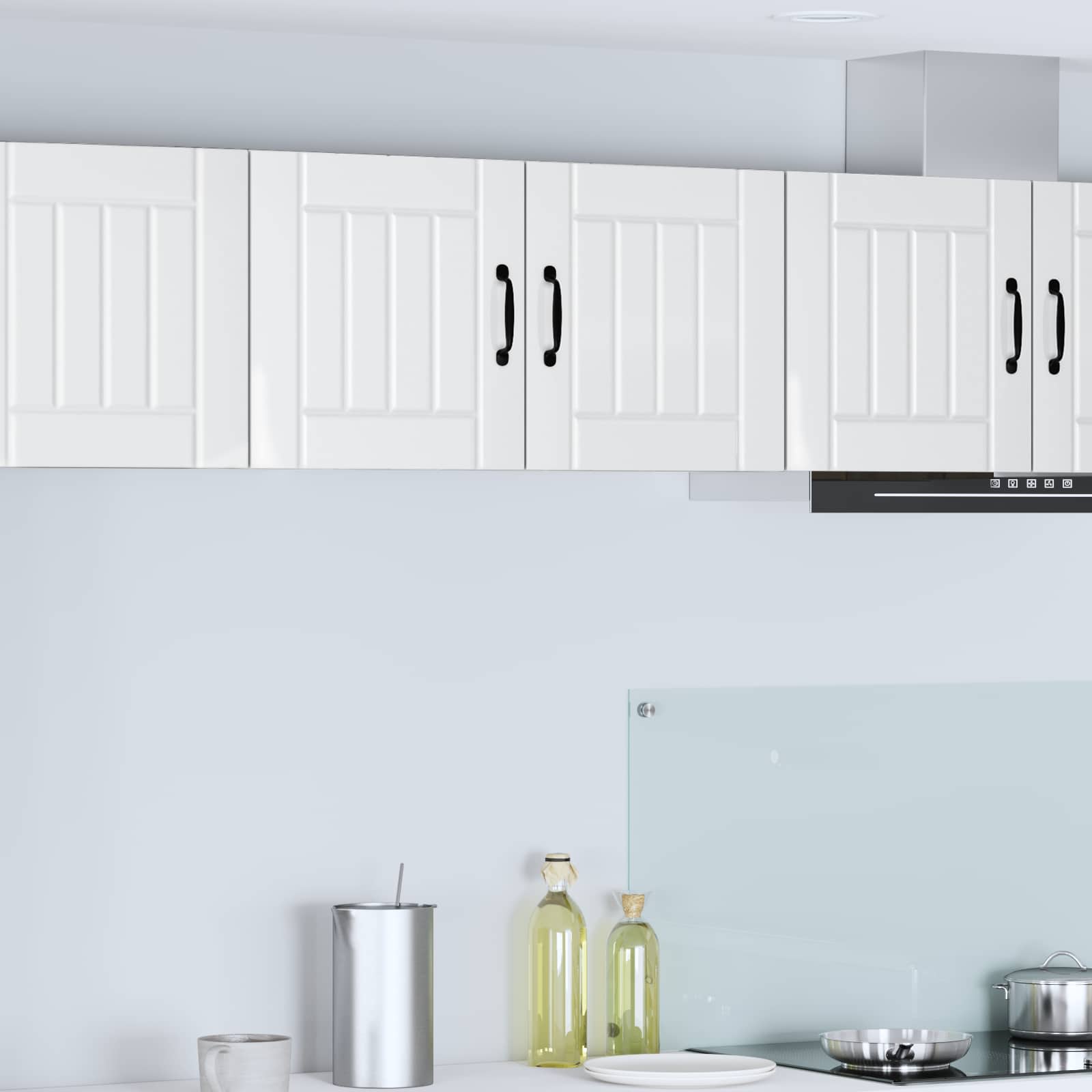 Wall Cabinet LUCCA High Gloss White 80 x 31 x 40 cm