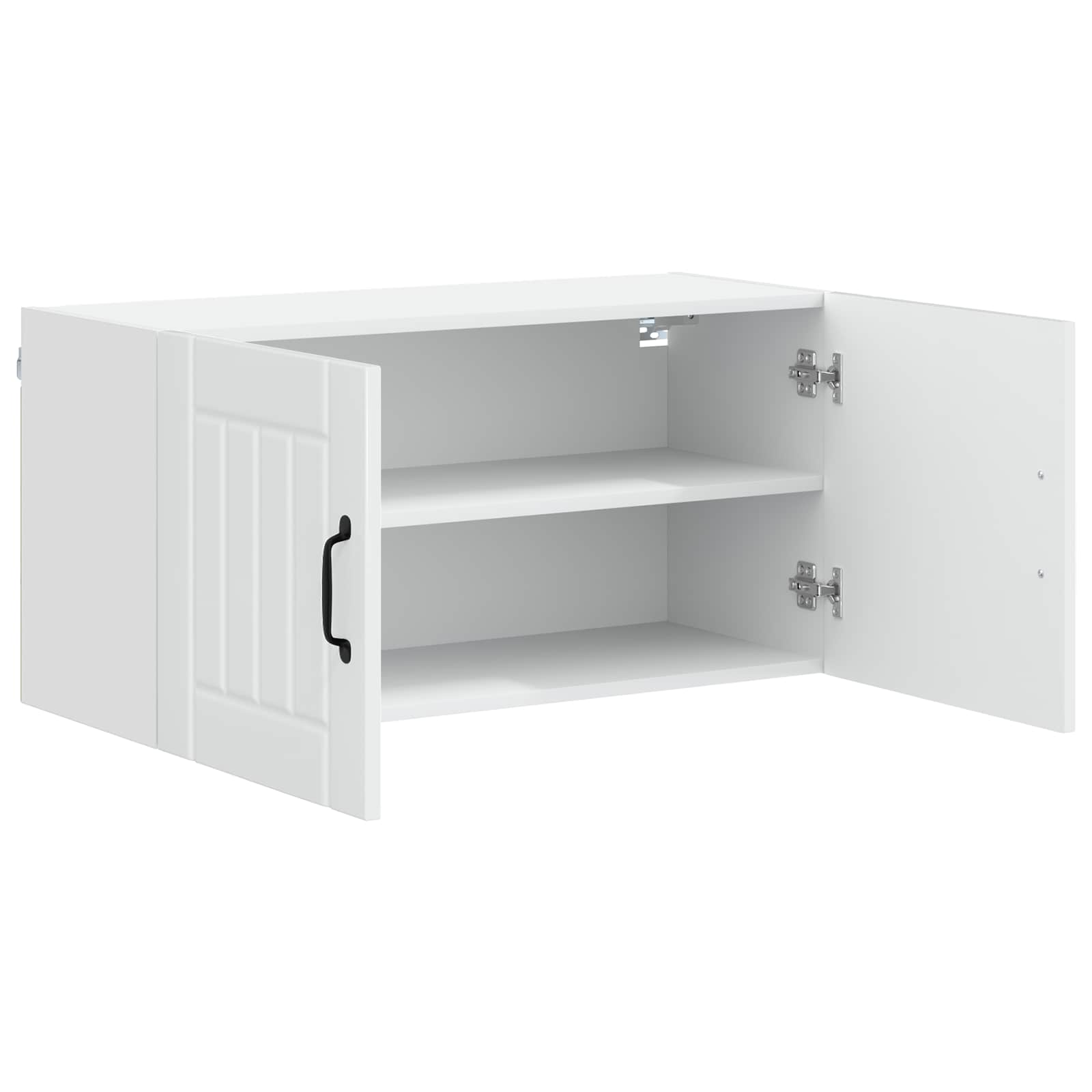 Wall Cabinet LUCCA High Gloss White 80 x 31 x 40 cm
