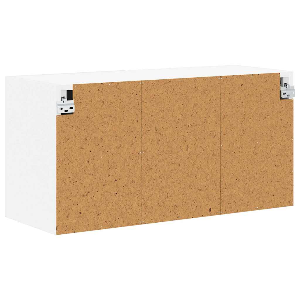 Wall Cabinet LUCCA High Gloss White 80 x 31 x 40 cm
