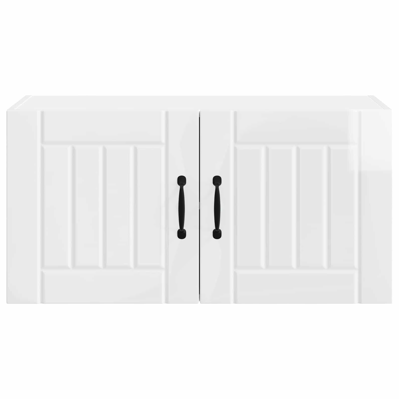 Wall Cabinet LUCCA High Gloss White 80 x 31 x 40 cm