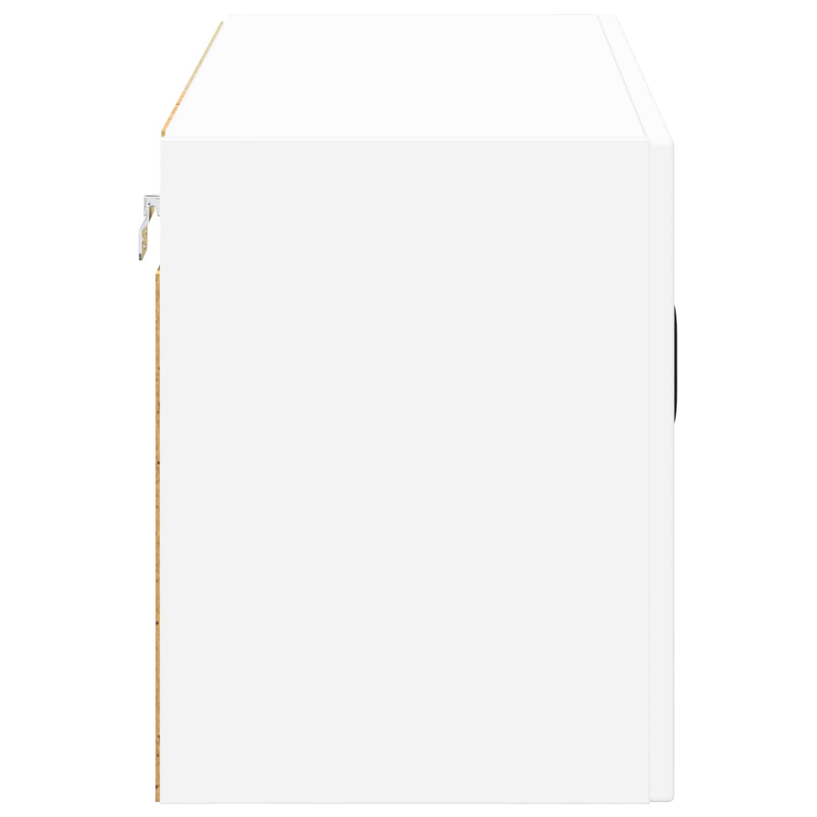 Wall Glass Cabinet LUCCA White 80 x 31 x 40 cm Engineered Wood