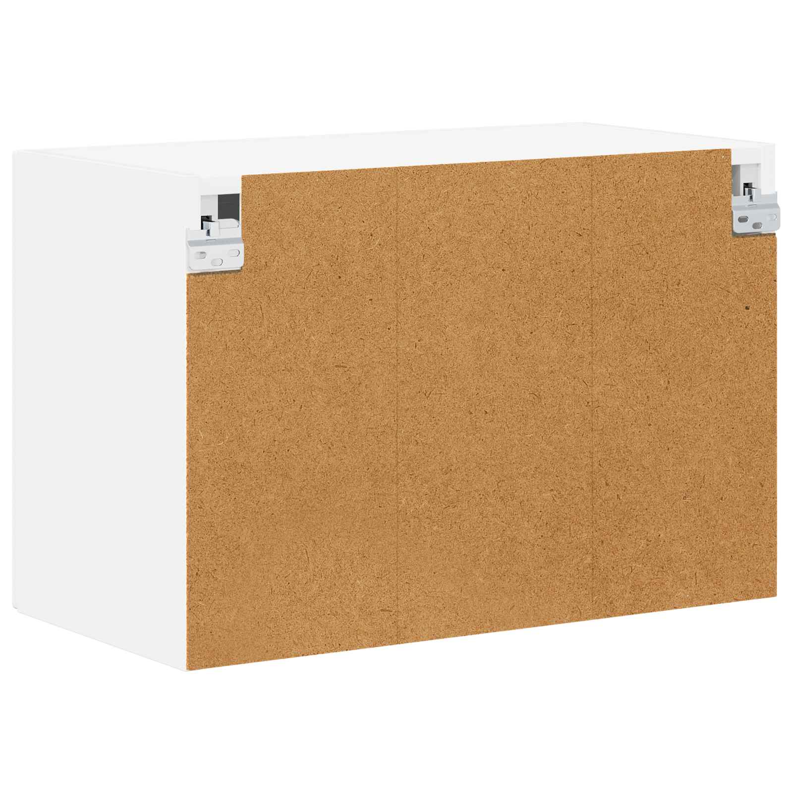 Wall Glass Cabinet LUCCA 2 pcs White Engineered Wood