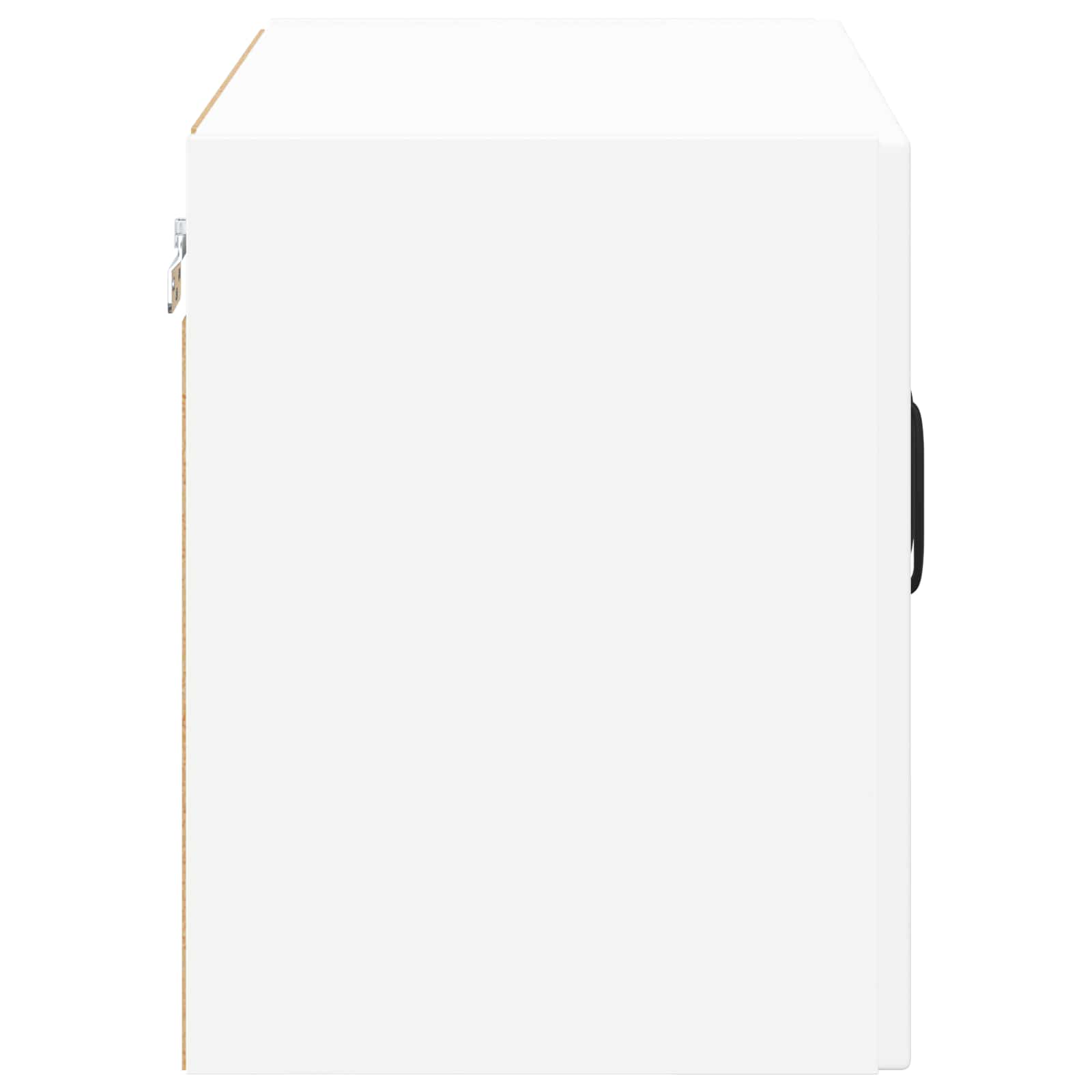 Wall Glass Cabinet LUCCA 2 pcs White Engineered Wood
