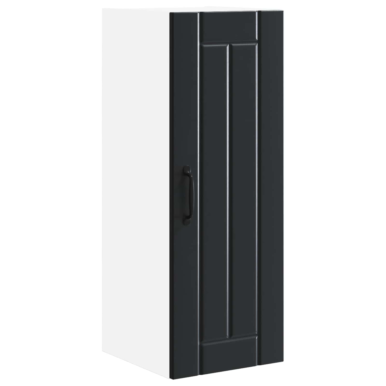 Wall Cabinet LUCCA 2 pcs Black 30 x 31 x 80 cm Engineered Wood