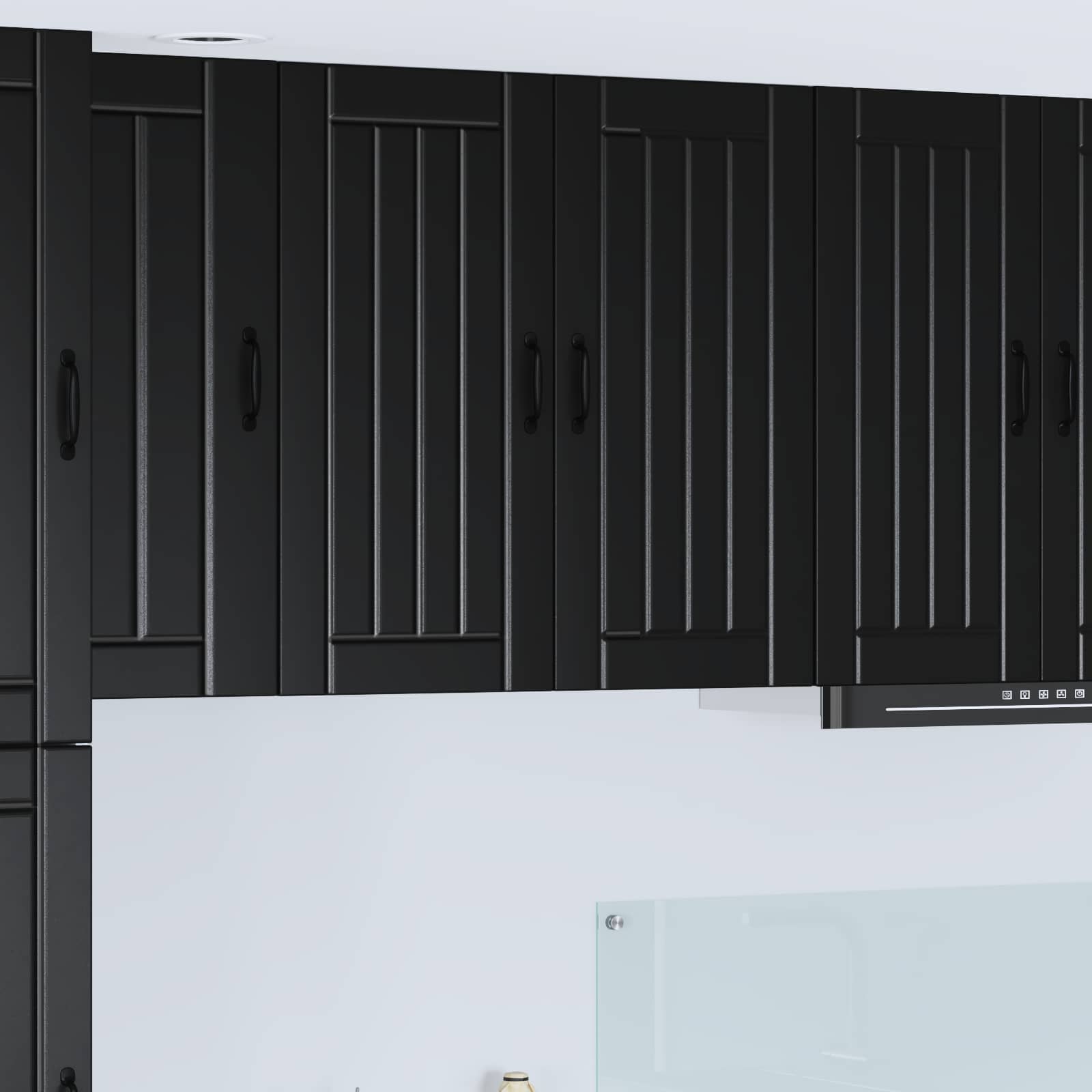 Wall Cabinet LUCCA Black 80 x 31 x 80 cm Engineered Wood