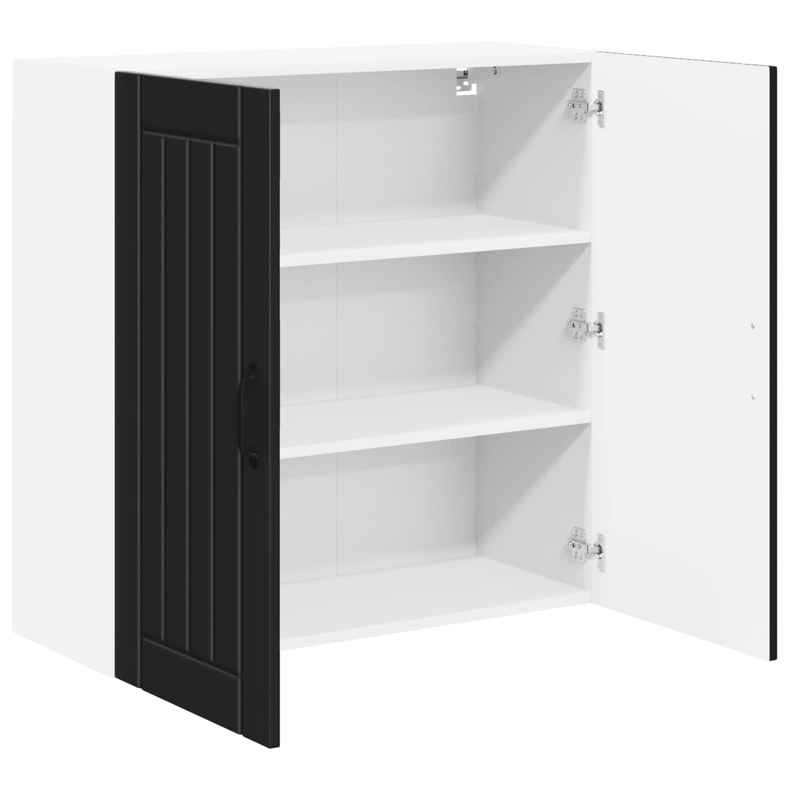 Wall Cabinet LUCCA Black 80 x 31 x 80 cm Engineered Wood