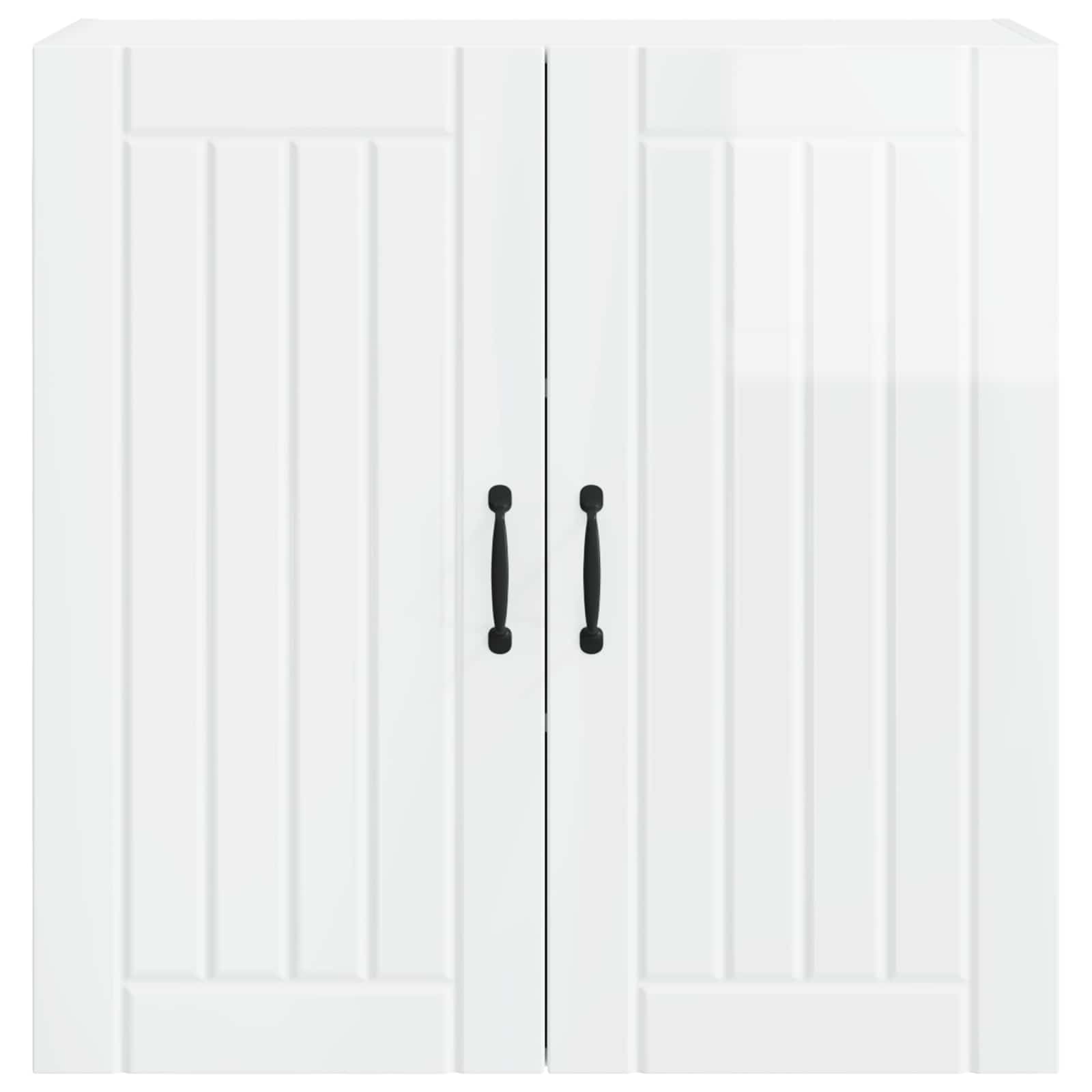 Wall Cabinet LUCCA High Gloss White 80 x 31 x 80 cm