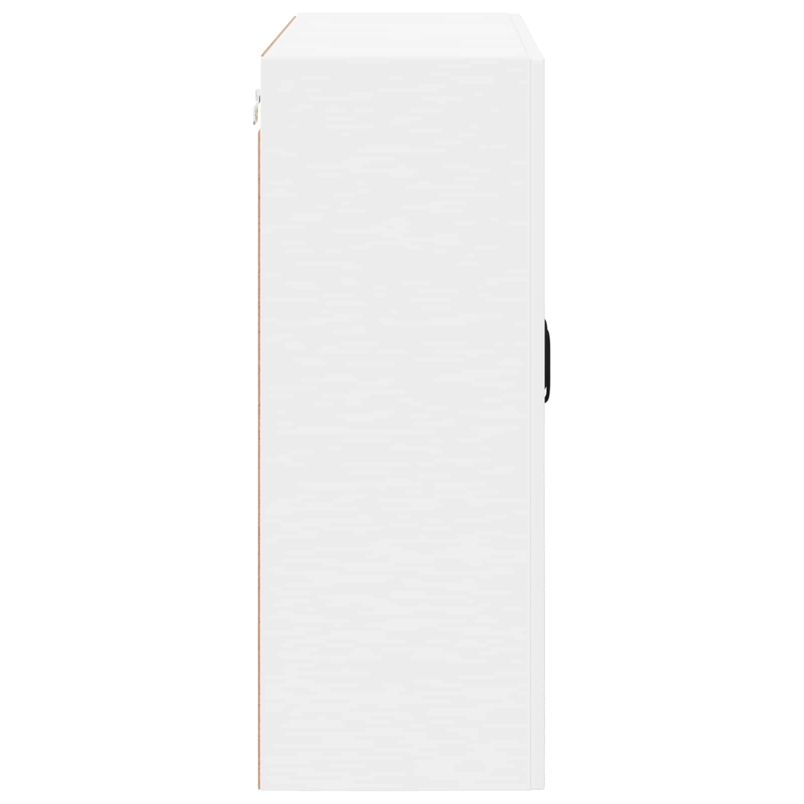 Wall Glass Cabinet LUCCA White 80 x 31 x 80 cm Engineered Wood